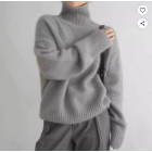 여성용 가을겨울 폴라넥 니트 루즈핏 부들부들 데일리 이너룩 감성 상의