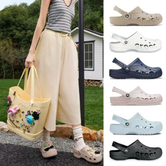 [CROCS] 크록스 바야 남여공용 클로그 슬리퍼 10126시리즈 5컬러/블랙/베이지/미네랄 블루/화이트/네이비