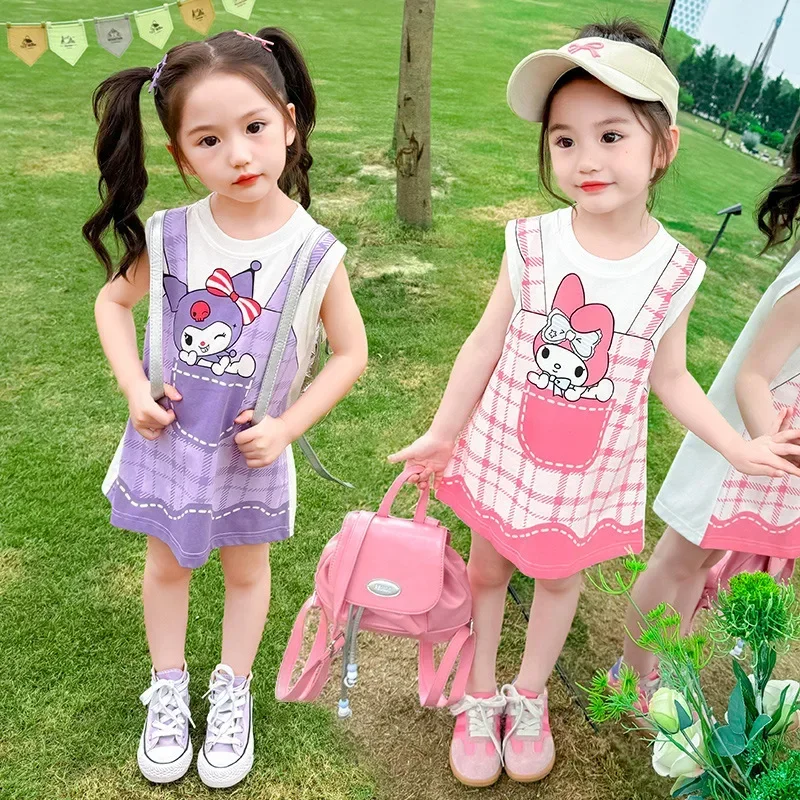 kf-S1edb09e05771479eb5736b4305f1efe3B 여자를위한 유행 얇은 티셔츠 드레스 아기 여름 새로운 도착 쿠로코의 유니폼 짧은 드레스 중국 본토에서 캐주얼웨어 - 이미지 1