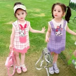 여자를위한 유행 얇은 티셔츠 드레스 아기 여름 새로운 도착 쿠로코의 유니폼 짧은 드레스 중국 본토에서 캐주얼웨어 - 이미지 3