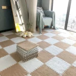 YOUPAN 고퀄리티 미끄러움 방지 벨벳 퍼즐러그 퍼즐카펫 10P - 이미지 2