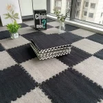 YOUPAN 고퀄리티 미끄러움 방지 벨벳 퍼즐러그 퍼즐카펫 10P - 이미지 5