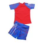 소년 투피스 수영복, 반팔 자외선 차단, 빠른 건조 수영복, 3-10 세 어린이 멋진 만화 프린트 비치웨어 - 이미지 2