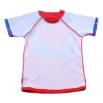 소년 투피스 수영복, 반팔 자외선 차단, 빠른 건조 수영복, 3-10 세 어린이 멋진 만화 프린트 비치웨어 - 이미지 4