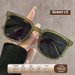 남녀공용 심플한 접이식 편광선글라스, 패셔너블한 대형프레임, 고급스러운 느낌, 자외선 차단 선글라스 - 이미지 5