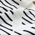 스트라이프 다목적 풀오버 여성 니트 티셔츠 여름 짧은 소매 v 넥 티셔츠 한국 의류 패션 여성 캐주얼 탑 2023 - 이미지 5