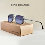 2025 남성용 디자이너 선글라스 스퀘어 Steampunk 선글라스 여성 휴가 안경 빈티지 Oculos Dropshipping Outdoor Sunglass - 이미지 2