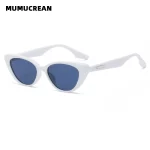 새로운 작은 고양이 눈 선글라스 여성 패션 그라디언트 음영 야외 삼각형 여성 태양 안경 파티 안경 AccessUV400 - 이미지 6