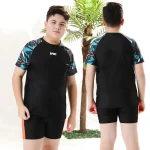 2025 통통한 어린이 스플릿 바디 수영복, Teeange Boys 수영복, 전문 선 스크린 수영복 온천 세트 - 이미지 2