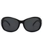 2024 새로운 트렌디 클래식 여성 빅 프레임 편광 선글라스 다이아몬드 타원형 태양 안경 여성 남성 UV400 - 이미지 4