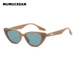 새로운 작은 고양이 눈 선글라스 여성 패션 그라디언트 음영 야외 삼각형 여성 태양 안경 파티 안경 AccessUV400 - 이미지 5