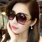 Gafas 클래식 레트로 대형 프레임 여성 선글라스 패션 브랜드 선글라스 레이디 운전 럭셔리 안경 UV400 Oculos - 이미지 2