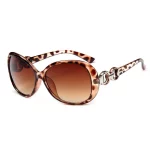 여성용 오버사이즈 타원형 선글라스, 럭셔리 브랜드 패션 선글라스, 여름 야외 레저 직사각형 안경, UV400 - 이미지 4