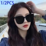 1/2PCS 새로운 유행 남성과 여성의 선글라스 Tiktok 야외 여행 양산 안경 Y2K 선글라스 UV 보호 안경