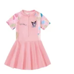 Kulomi 여성용 아동 수영복 2024 새로운 스타일 원피스 태양 보호 수영복 소녀 유아 수영복 - 이미지 5