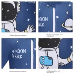 어린이 만화 우주 비행사 원피스 수영복, 반팔 수영복, 빅 보이, 전문 핫 용수철 목욕 세트, 신제품 - 이미지 3