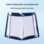 소년 수영복 학생 수영 훈련 양복 신선한 유행 위장 분할 수영복 열 봄 목욕 수영복 - 이미지 3