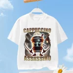 Tralalero Tralala 어린이 티셔츠 Tungtung Sahur Brainrot Anime Tees 소년 소녀 여름 짧은 소매 코튼 탑 아동복 선물 - 이미지 3