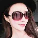 선글라스 여성 UV 차단 질감 선글라스 그라디언트 블랙 야외 선글라스 Oculos Sol Feminino - 이미지 4