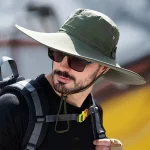 새로운 태양 보호 낚시 모자 여름 통기성 메쉬 캠핑 하이킹 모자 안티 자외선 태양 모자 등산 모자 남자 파나마 모자 - 이미지 6