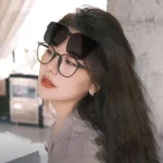 새로운 패션 편광 선글라스 커버 근시 처방 안경 휴대용 남성 여성 빈티지 낚시 운전 안경 - 이미지 2