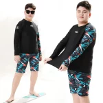 2025 통통한 어린이 스플릿 바디 수영복, Teeange Boys 수영복, 전문 선 스크린 수영복 온천 세트 - 이미지 3