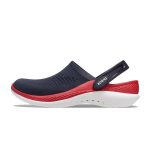 크록스 라이트라이드 360 클로그 슬리퍼 샌들 블랙 레드 206708-4CC - 이미지 2