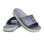 크록스 바야밴드 슬라이드 205392-0A3 차콜 볼트그린 - 이미지 3