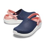 크록스 라이트라이드 클로그 204592-4jg 네이비 핑크 - 이미지 6