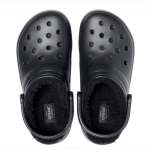 크록스 클래식 라인드 남녀공용 클로그 털 샌들 슬리퍼 블랙 203591-060 - 이미지 6