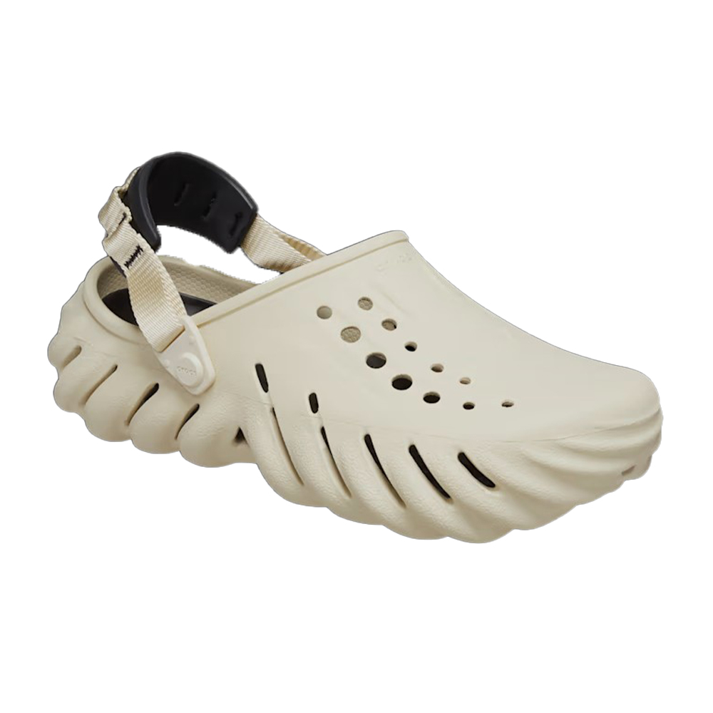 crocs.avif 크록스 에코 클로그 본/블랙 성인 샌들 슬리퍼 207937-2YJ - 이미지 1